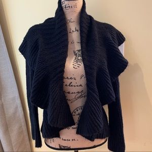 Black Cardigan Sweater